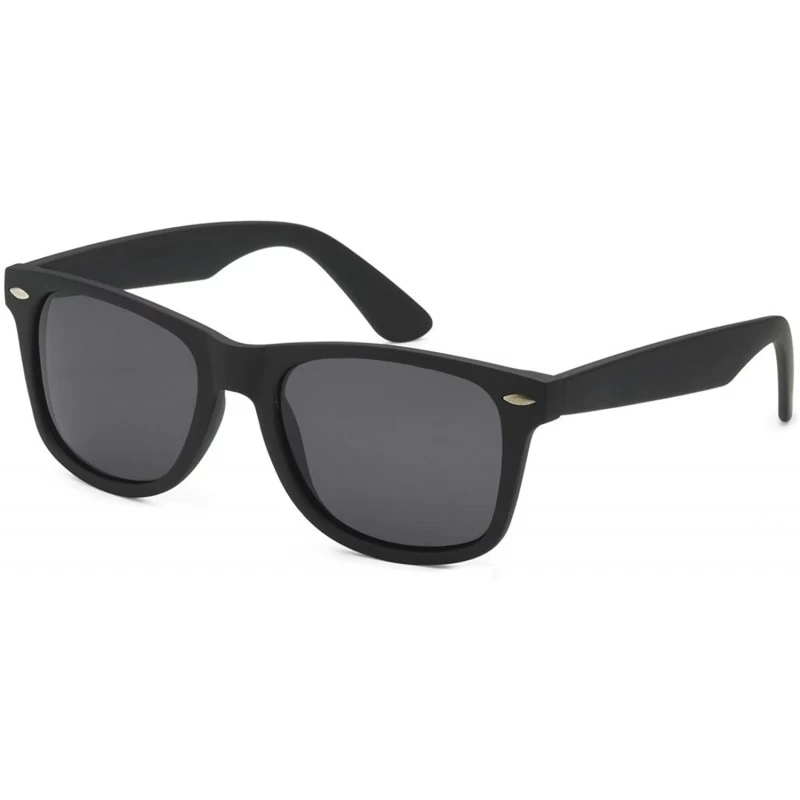 Sport Sunglasses Classic 80's Vintage Style Design - Black Matte - CQ189QRUNM9 $8.40