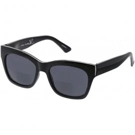 Square Women's Shine On Square Hideaway Bifocal Sunglasses - Black - 53 mm 1.5 - C918OIDINAI $18.25