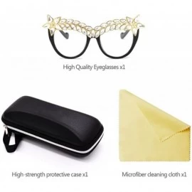 Oversized Womens Luxury Diamond Decorated Sunglasses UV400 Retro Eyeglasses - Style 05 - CL18GWNLQSI $13.51