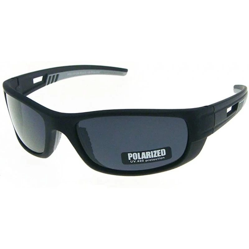 Sport Men's Retro Sports Sunglasses - Black Frame - CI11QYR2XCX $26.16