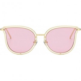 Round With our Mia Sunglasses - Gold/Pink - CB18WU8H3KG $17.14