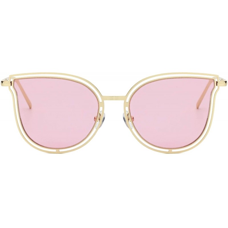 Round With our Mia Sunglasses - Gold/Pink - CB18WU8H3KG $17.14