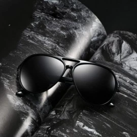 Sport Glasses Men Polarized Sunglasses Tr Frame Drive Sports UV Protection Sunglasses (Color 04Black- Size Free) - CM18S8UYRN...