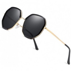 Goggle Women Square Polarized Sunglasses Ladies Fashion Oversized Sun Glasses Female Gradient Eyewear Goggles UV400 - CO199HS...
