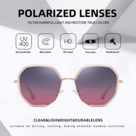 Goggle Women Square Polarized Sunglasses Ladies Fashion Oversized Sun Glasses Female Gradient Eyewear Goggles UV400 - CO199HS...