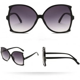Oval Women's Oversized Irregular Eye Hybrid Butterfly Fashion Sunglasses (Style G) - CX196H4AM92 $9.60