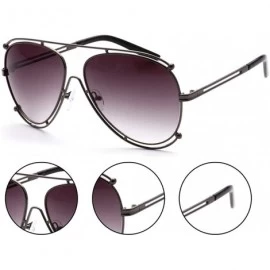 Aviator Full Metal Frame Fashion Aviator Sunglasses - Black Gradient - C712KW9BASF $10.63