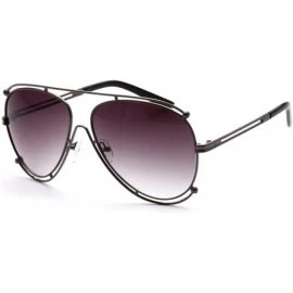Aviator Full Metal Frame Fashion Aviator Sunglasses - Black Gradient - C712KW9BASF $10.63