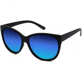 Cat Eye Retro Oversized Cat Eye Poliarized Sunglasses P2431 - Black - CT17YR2QX4X $10.56