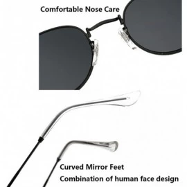 Round Vintage Metal Round Oversized Sunglasses & Case Designer Sunglasse Women - Gold&gold - CG1808I9EWY $16.07