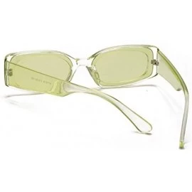Cat Eye Sunglasses Fashion Rectangle Glasses Vintage - Leopard - CG19805L9MG $32.57