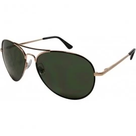 Aviator Two Tone Aviators with Gradient Lens 41003ASTT-AP - Gold+black - CI12MRSHBXN $17.84