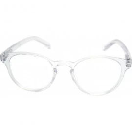 Round shoolboy fullRim Lightweight Reading spring hinge Glasses - Z2 Transparent Clear - CZ18ARUT6R3 $19.51
