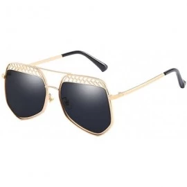 Sport Vintage Ocean Color Metal Frame Oversized Fits Over Sunglasses for Women - Gray - CE1808GR3UZ $30.08