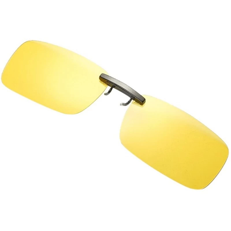 Square Mirror Sunglasses Bummyo Detachable sunglasses - Yellow - CY18NZ7SG3A $9.83