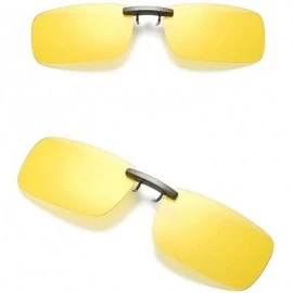 Square Mirror Sunglasses Bummyo Detachable sunglasses - Yellow - CY18NZ7SG3A $9.83