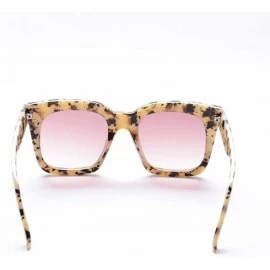 Square Black Clear Oversized Square Sunglasses Women Gradient Summer Style Classic Sun Glasses Big Oculos De Sol - CQ197A3SQX...
