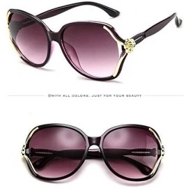Round Oversized Sunglasses Vintage Polarized - H - CP1960KZTLL $17.96