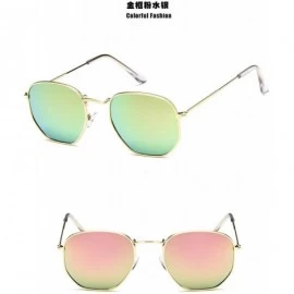 Square Women Retro Polygonal Tinted Color Lens Sunglasses Cute Sexy Eye Vintage Pink Lenses Square Sun Glasses - CY197Y7HRWR ...