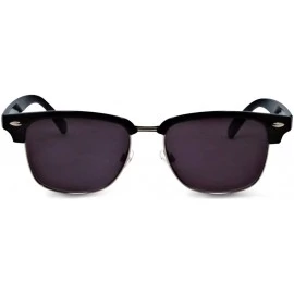 Sport Semi Rimless Half Rim Metal Frame Retro Full Sun Readers Reading Glasses Sunglasses - Black - CR17YTKORYH $11.38