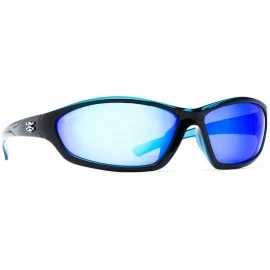 Aviator Backspray Original Series Sunglasses - Black/Blue - CL116GFPWPN $17.83