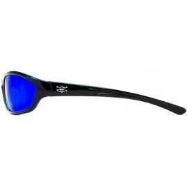 Aviator Backspray Original Series Sunglasses - Black/Blue - CL116GFPWPN $17.83