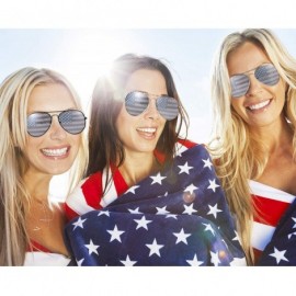 Oval American Sunglasses Glasses Optics Silver - CS18RWDM4EK $11.32