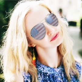 Oval American Sunglasses Glasses Optics Silver - CS18RWDM4EK $11.32