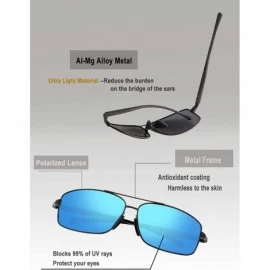 Wayfarer Sport Polarized Sunglasses For Men-Ultralight Rectangular Sunglasses Driving Fishing 100% UV Protection WP9006 - C71...