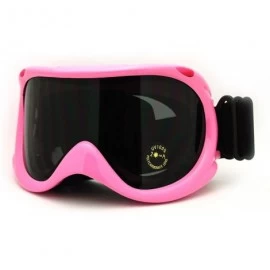 Sport Ski Snowboard Goggles Anti Fog Oversized Foam Padded Frame - Pink - C411GZZZP8N $17.23