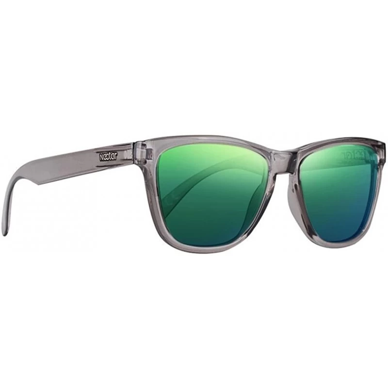 Wayfarer Grey Polarized Sunglasses for Men and Women - Flex Frames - 100% UV Protection - The Crux - CC1802U9QD7 $41.14