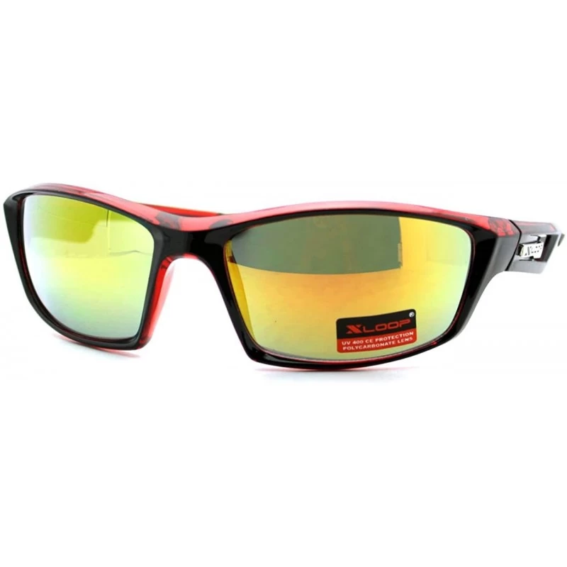 Xloop Mens Sunglasses Sports Fashion Rectangular Wrap Around UV