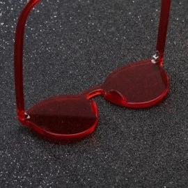 Square Rimless Integrated Glasses - CJ18DQRG97G $17.29