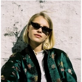 Goggle 2018 Women Small Frame Cat Sunglasses Vintage Fashion Brand Designer Candy Color - Red - C618CG0LG9D $21.62