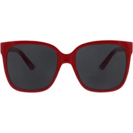 Oversized Women's Palisades Bifocal Oversized Reading Sunglasses - Red - C6196536X30 $16.40