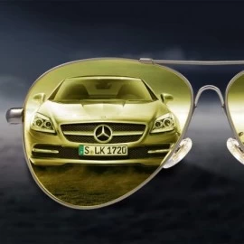 Oval Night Vision Glasses Safety Driving Polarized Retro Sunglasses Anti-Glare HD Yellow Lens for Men & Women - C318HCZ75OD $...