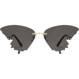 Square Sunglasses - Summer Butterfly Sunglasses Gradient Butterfly Shape Frame - Clothes Accessories - B - C419008053Y $18.56