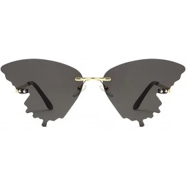 Square Sunglasses - Summer Butterfly Sunglasses Gradient Butterfly Shape Frame - Clothes Accessories - B - C419008053Y $7.47