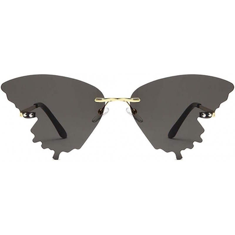 Square Sunglasses - Summer Butterfly Sunglasses Gradient Butterfly Shape Frame - Clothes Accessories - B - C419008053Y $7.47