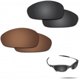 Aviator Replacement Lenses Juliet Sunglasses - Various Colors - Stealth Black & Bronze Brown - CB18DH8YDI0 $57.56
