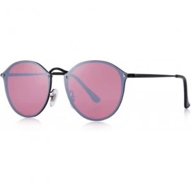Rectangular Men/Women Retro Oval Sunglasses 100% UV Protection S6308 - Red - CS188Y900M3 $27.00