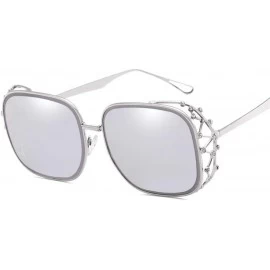 Goggle Square Glasses Square Sunglasses Rhinestone Sunglasses Glasses with Rhinestones Designer Sunglasses Woman 2019 - CI18X...