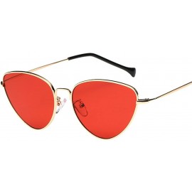 Cat Eye Retro Vintage Cat Eye Sunglasses for Women - Red - CX1947WSMR7 $21.09