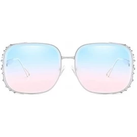 Goggle Square Glasses Square Sunglasses Rhinestone Sunglasses Glasses with Rhinestones Designer Sunglasses Woman 2019 - CI18X...