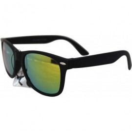 Wayfarer SIMPLE Classic Retro Fashion Mirrored Sunglasses for Men - Orange - C718ZER040M $11.72