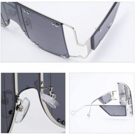 Rectangular Rihanna Sunglasses Oversized sunglasses sunglaases - 6 - CD192O6LHQD $11.68
