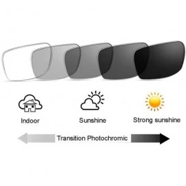 Oval Transition Photochromic Retro Square Horned Rim Half Frame Reading Glasses UV400 Sunglasses - Tortoise - CD18E854GID $16.34