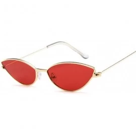 Goggle Fashion Vintage Ladies Cat Eye Sunglasses Women Er Metal Luxury Rose Gold Mirror Sun Glasses Female UV400 - C8198A7YQO...