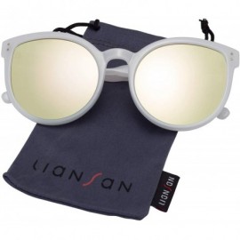 Oversized Fashion Polarized Oversized Cat Eye Sunglasses for Women - Green - C318I5L90XQ $30.37