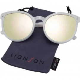 Oversized Fashion Polarized Oversized Cat Eye Sunglasses for Women - Green - C318I5L90XQ $27.11